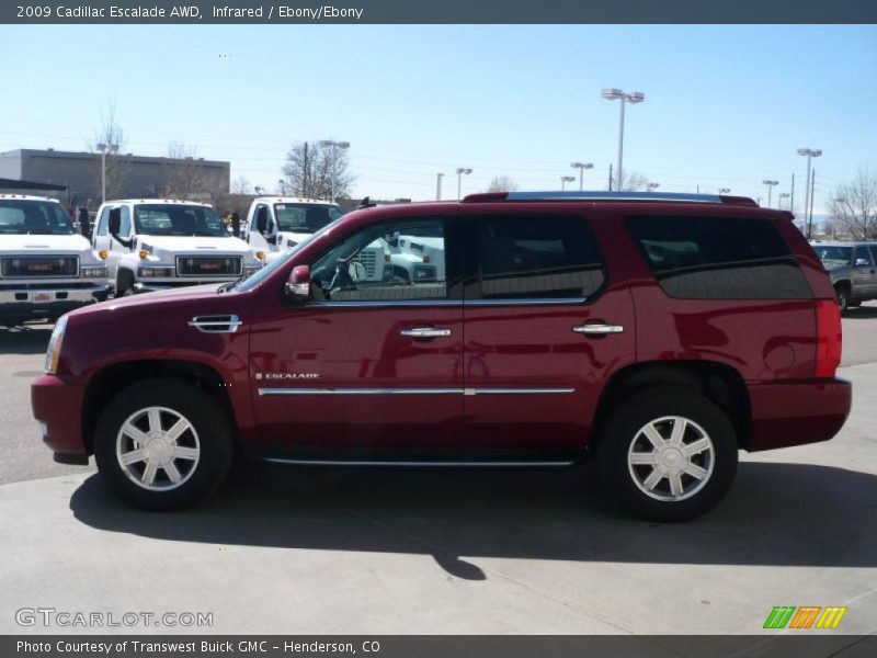 Infrared / Ebony/Ebony 2009 Cadillac Escalade AWD