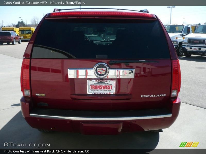 Infrared / Ebony/Ebony 2009 Cadillac Escalade AWD