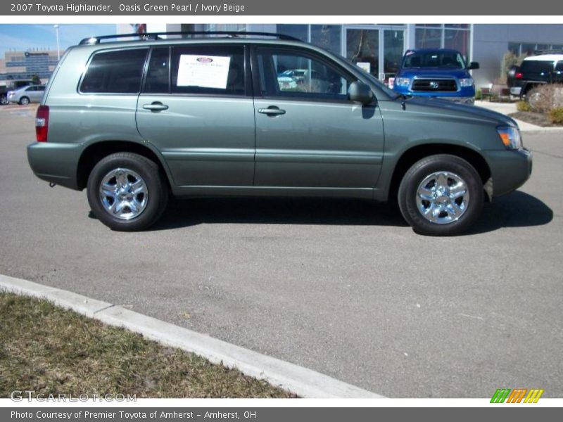 Oasis Green Pearl / Ivory Beige 2007 Toyota Highlander