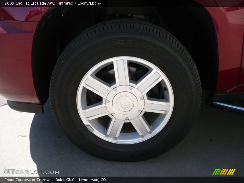 Infrared / Ebony/Ebony 2009 Cadillac Escalade AWD