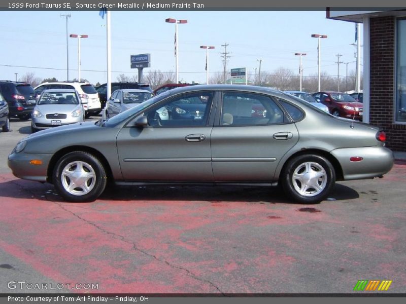 Spruce Green Metallic / Medium Prairie Tan 1999 Ford Taurus SE