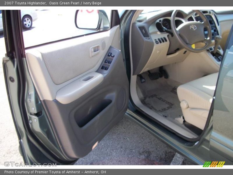 Oasis Green Pearl / Ivory Beige 2007 Toyota Highlander