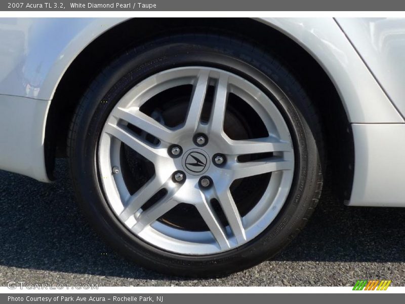 White Diamond Pearl / Taupe 2007 Acura TL 3.2