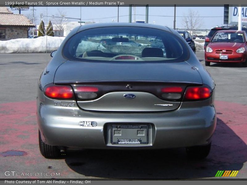 Spruce Green Metallic / Medium Prairie Tan 1999 Ford Taurus SE