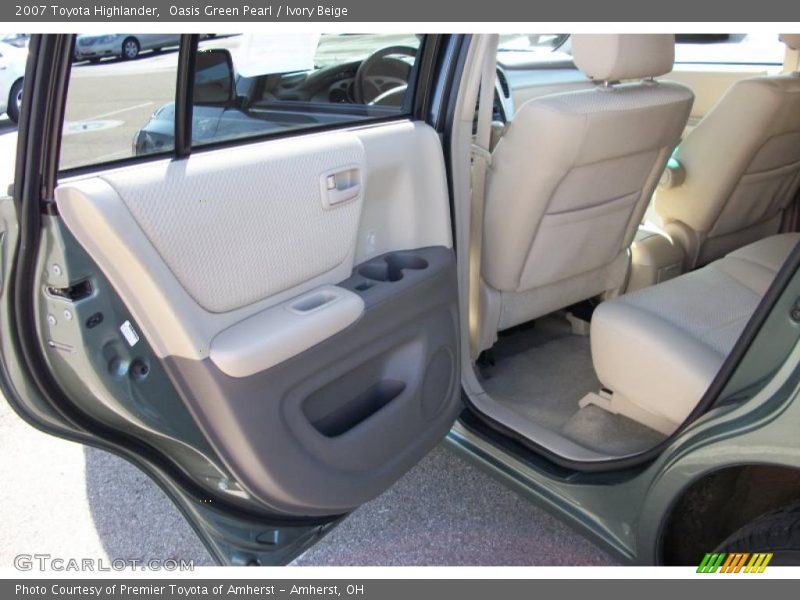 Oasis Green Pearl / Ivory Beige 2007 Toyota Highlander