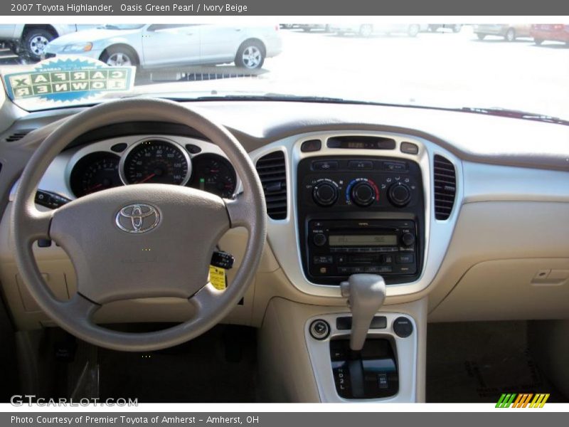 Oasis Green Pearl / Ivory Beige 2007 Toyota Highlander