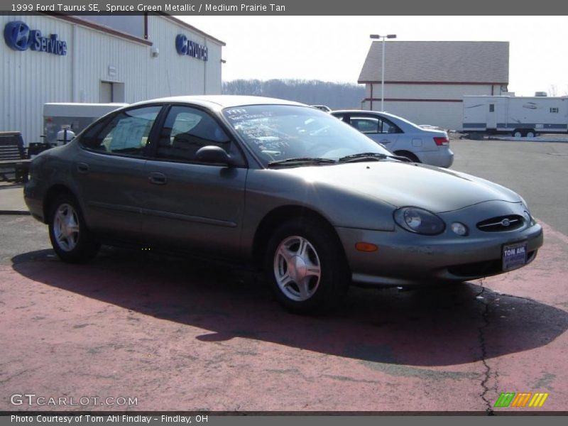 Spruce Green Metallic / Medium Prairie Tan 1999 Ford Taurus SE