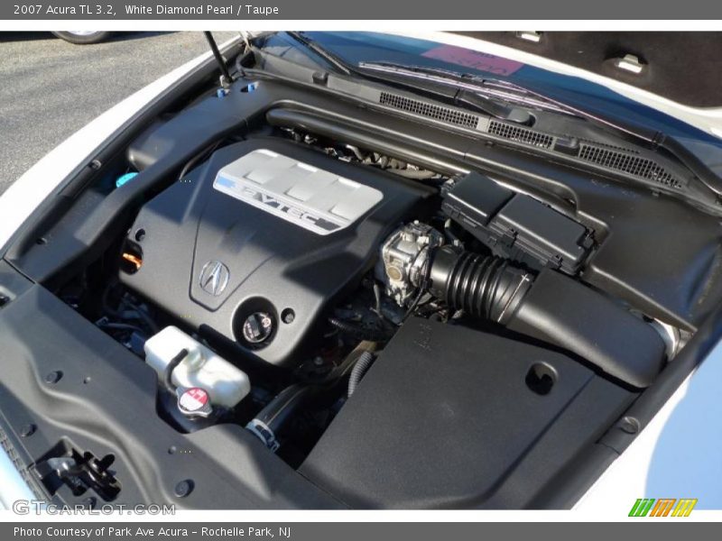 White Diamond Pearl / Taupe 2007 Acura TL 3.2