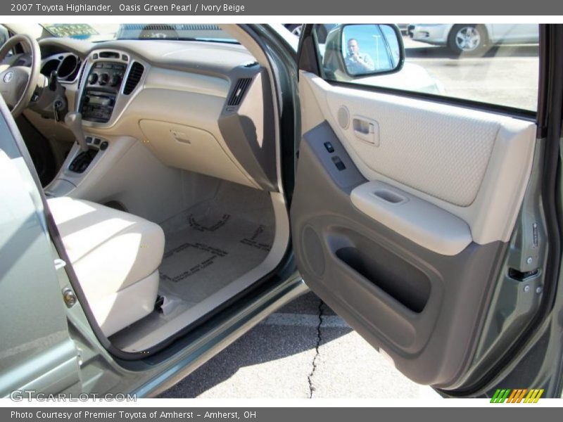 Oasis Green Pearl / Ivory Beige 2007 Toyota Highlander