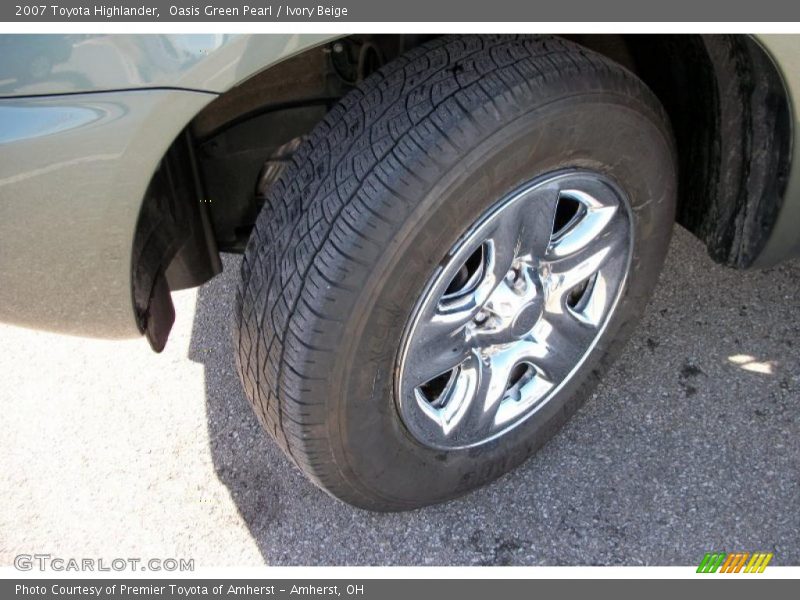 Oasis Green Pearl / Ivory Beige 2007 Toyota Highlander