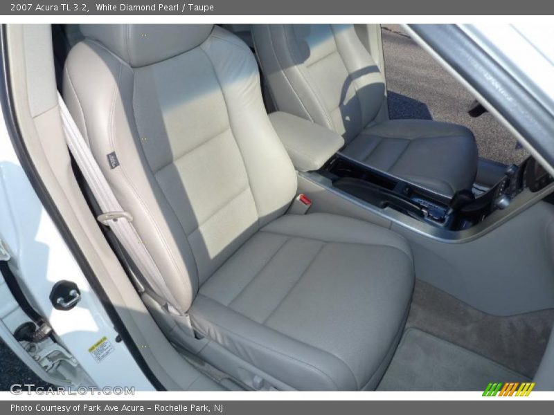 White Diamond Pearl / Taupe 2007 Acura TL 3.2