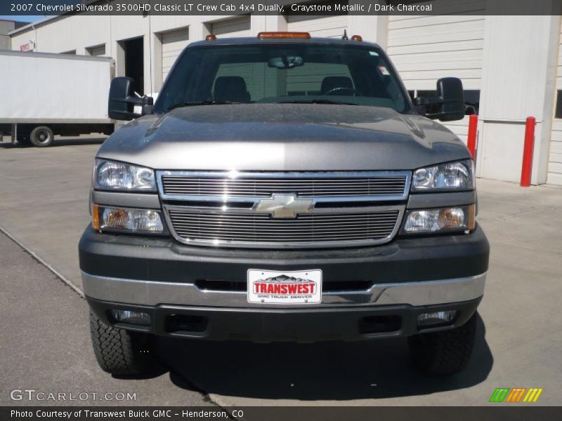 Graystone Metallic / Dark Charcoal 2007 Chevrolet Silverado 3500HD Classic LT Crew Cab 4x4 Dually