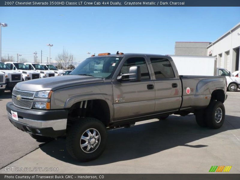 Graystone Metallic / Dark Charcoal 2007 Chevrolet Silverado 3500HD Classic LT Crew Cab 4x4 Dually