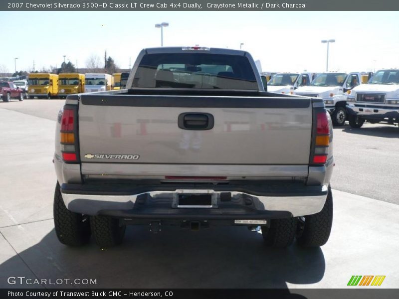 Graystone Metallic / Dark Charcoal 2007 Chevrolet Silverado 3500HD Classic LT Crew Cab 4x4 Dually