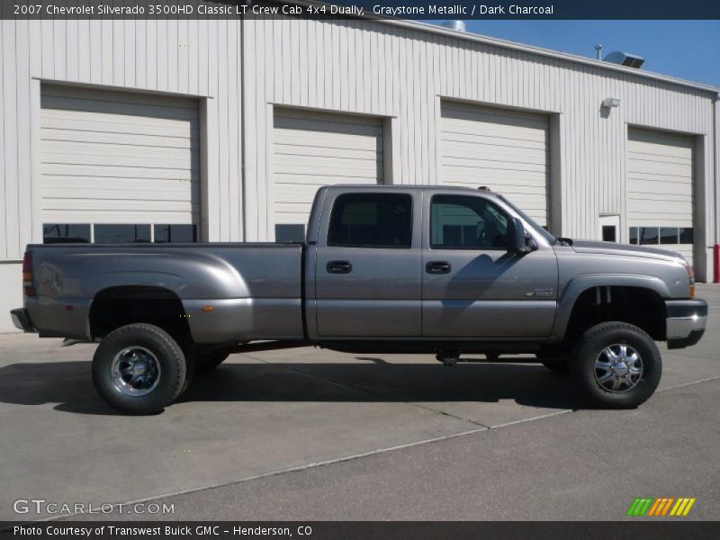 Graystone Metallic / Dark Charcoal 2007 Chevrolet Silverado 3500HD Classic LT Crew Cab 4x4 Dually