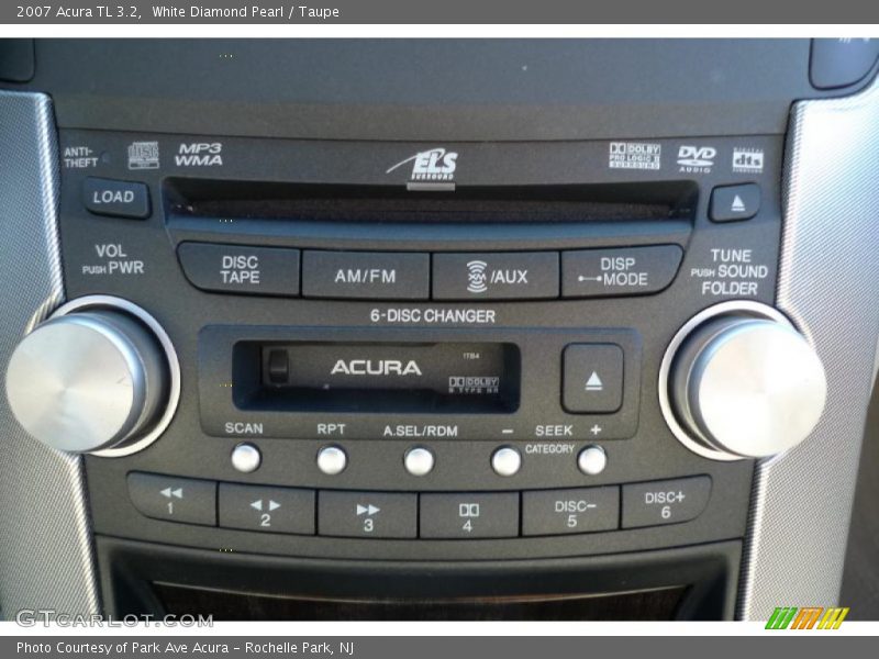 White Diamond Pearl / Taupe 2007 Acura TL 3.2