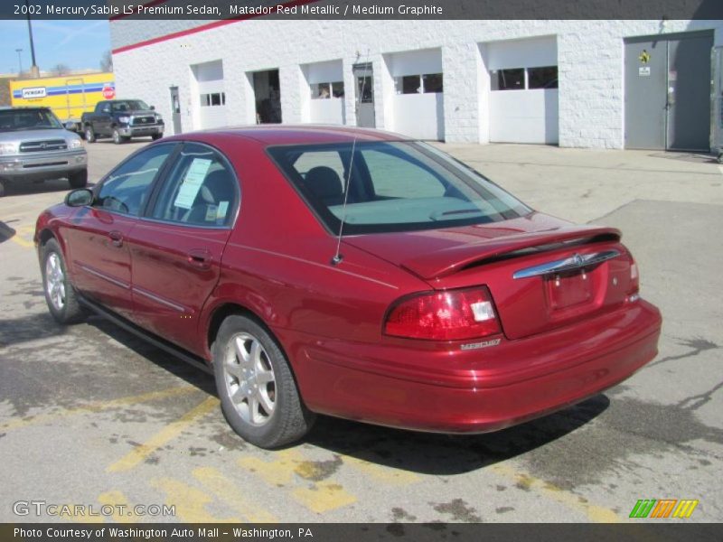 Matador Red Metallic / Medium Graphite 2002 Mercury Sable LS Premium Sedan