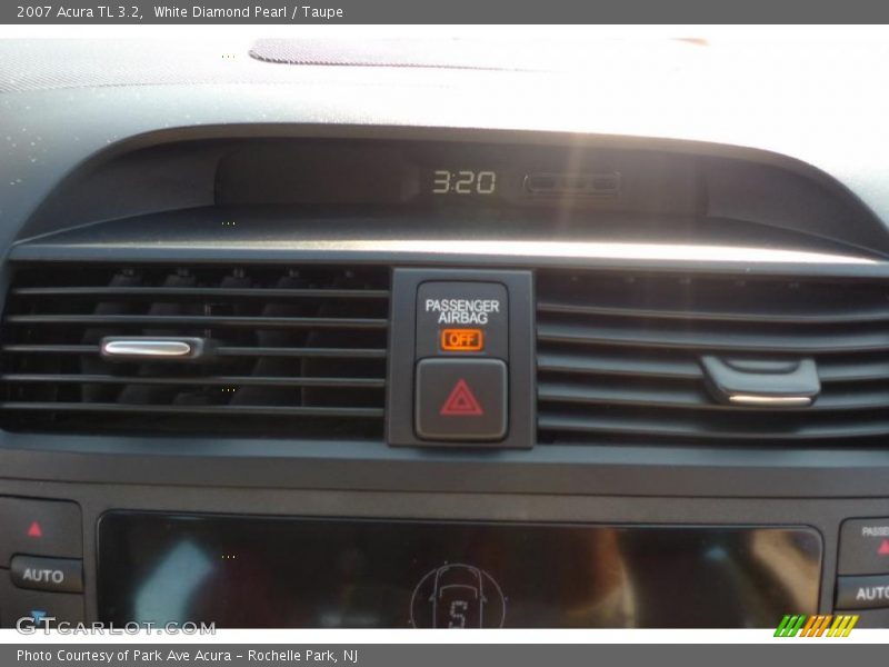 White Diamond Pearl / Taupe 2007 Acura TL 3.2