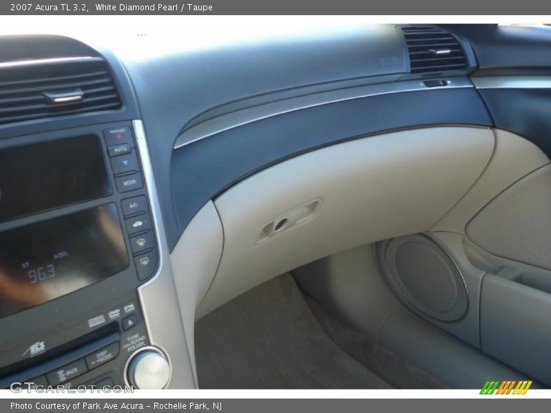 White Diamond Pearl / Taupe 2007 Acura TL 3.2