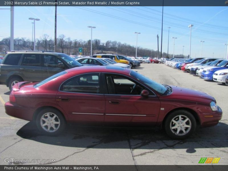 Matador Red Metallic / Medium Graphite 2002 Mercury Sable LS Premium Sedan