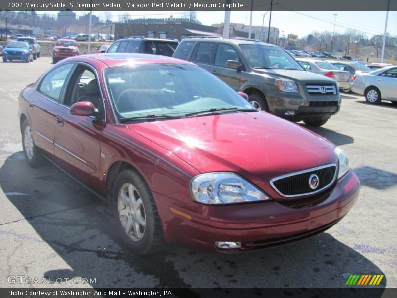 Matador Red Metallic / Medium Graphite 2002 Mercury Sable LS Premium Sedan