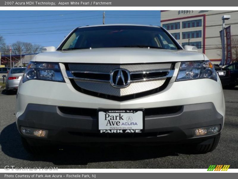 Aspen White Pearl / Parchment 2007 Acura MDX Technology