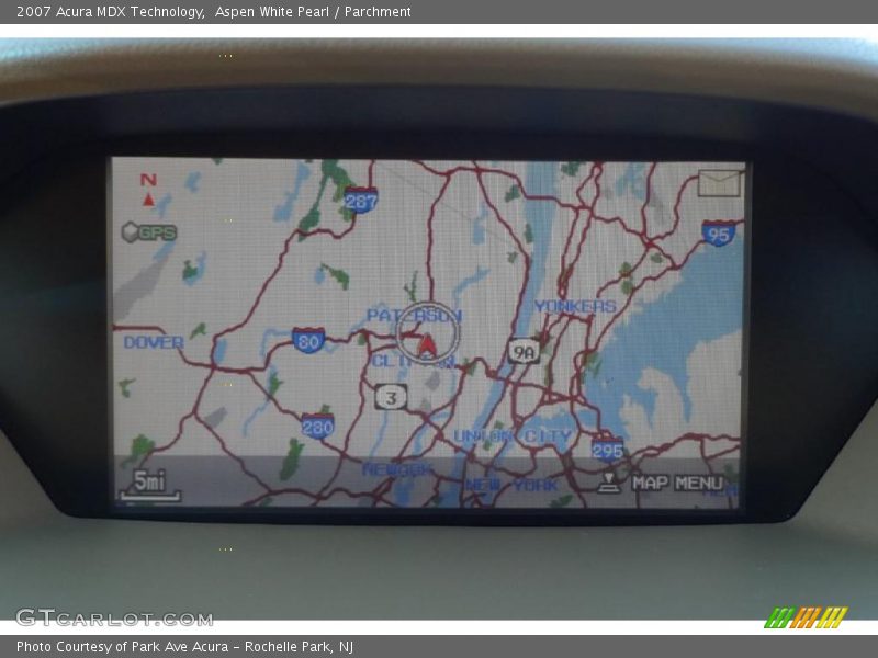 Aspen White Pearl / Parchment 2007 Acura MDX Technology