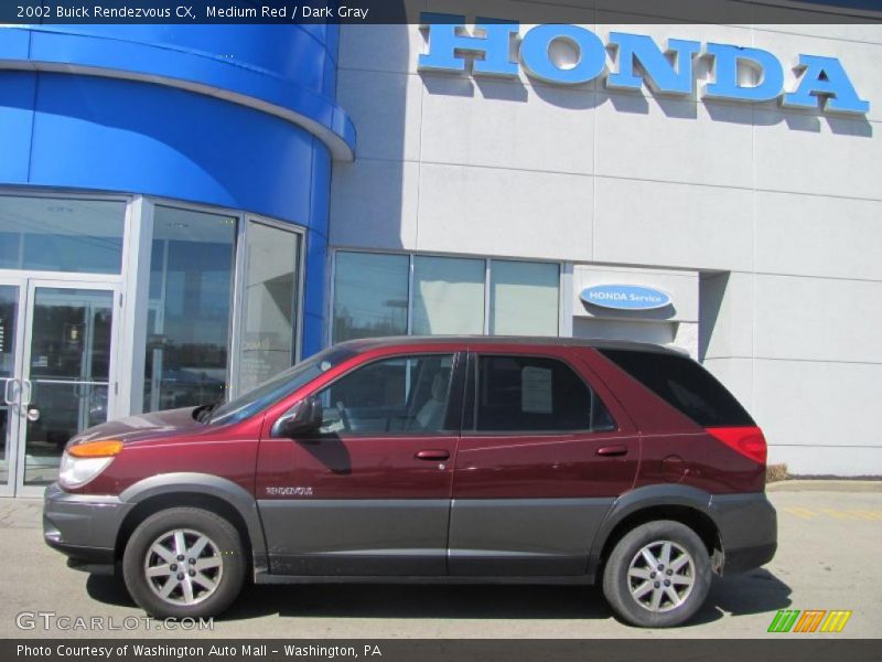 Medium Red / Dark Gray 2002 Buick Rendezvous CX