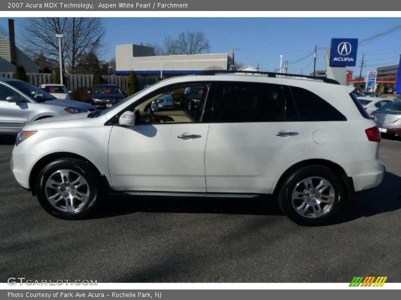 Aspen White Pearl / Parchment 2007 Acura MDX Technology