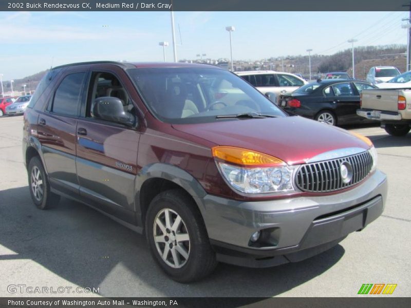 Medium Red / Dark Gray 2002 Buick Rendezvous CX