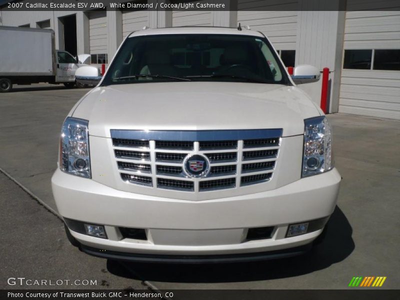 White Diamond / Cocoa/Light Cashmere 2007 Cadillac Escalade ESV AWD