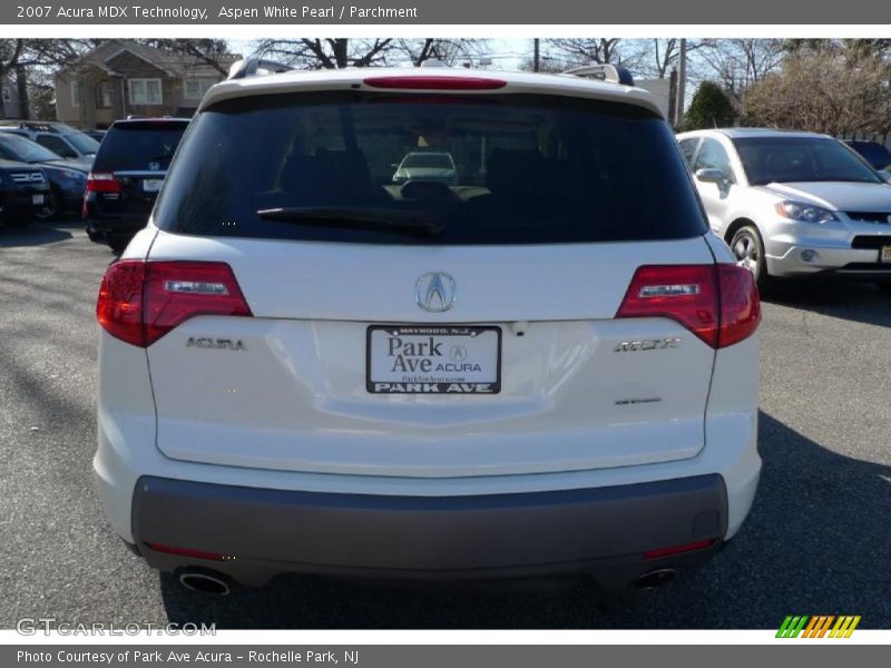 Aspen White Pearl / Parchment 2007 Acura MDX Technology