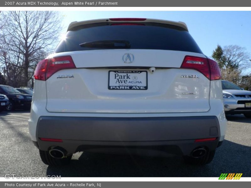 Aspen White Pearl / Parchment 2007 Acura MDX Technology