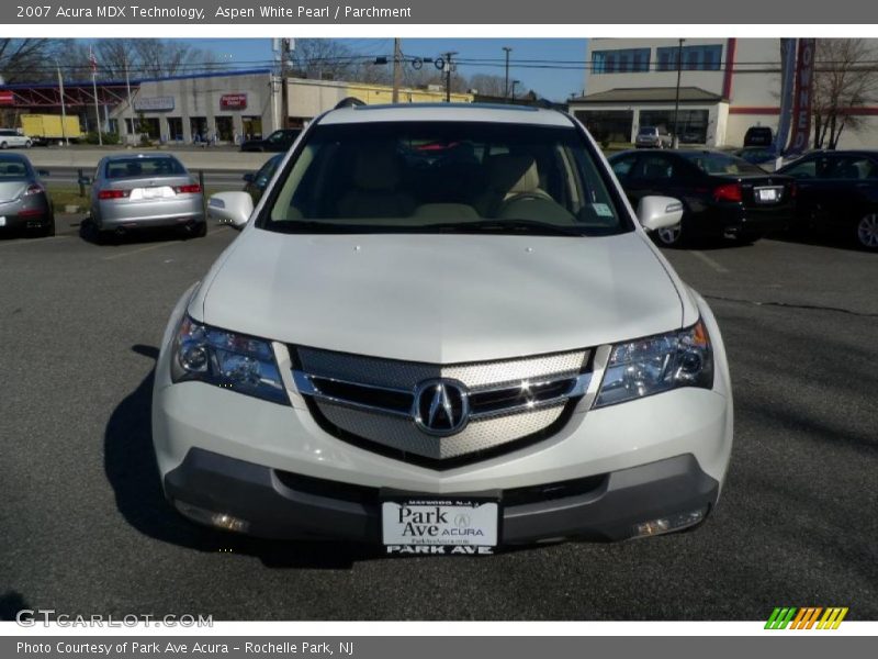 Aspen White Pearl / Parchment 2007 Acura MDX Technology