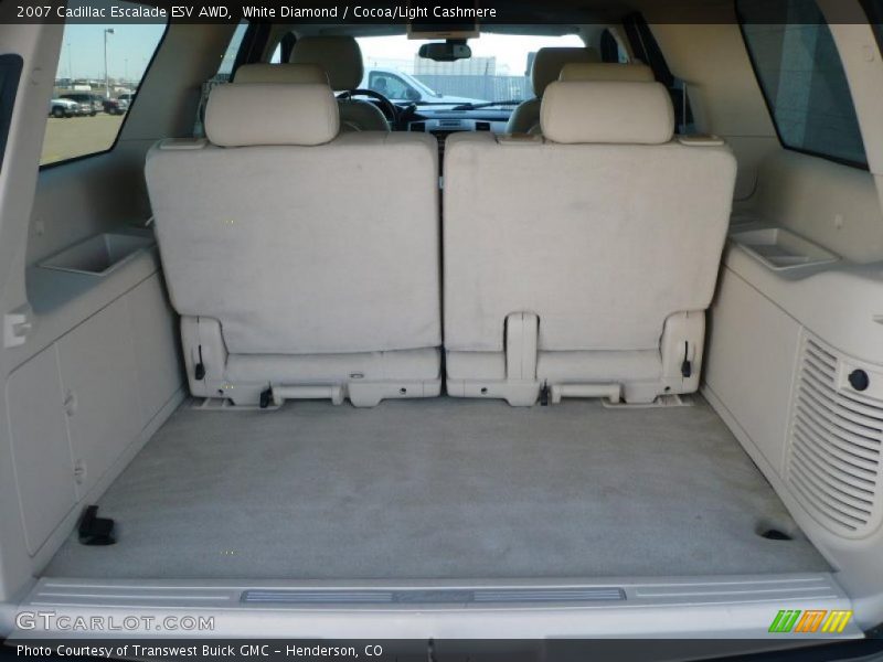 White Diamond / Cocoa/Light Cashmere 2007 Cadillac Escalade ESV AWD