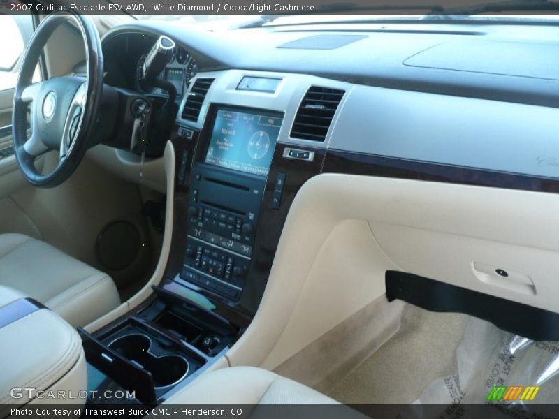 White Diamond / Cocoa/Light Cashmere 2007 Cadillac Escalade ESV AWD