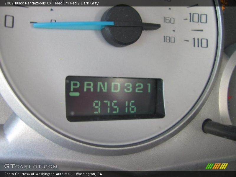 Medium Red / Dark Gray 2002 Buick Rendezvous CX