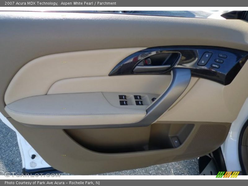 Aspen White Pearl / Parchment 2007 Acura MDX Technology