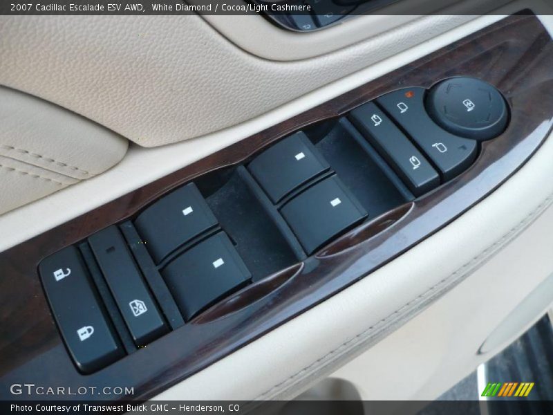 White Diamond / Cocoa/Light Cashmere 2007 Cadillac Escalade ESV AWD