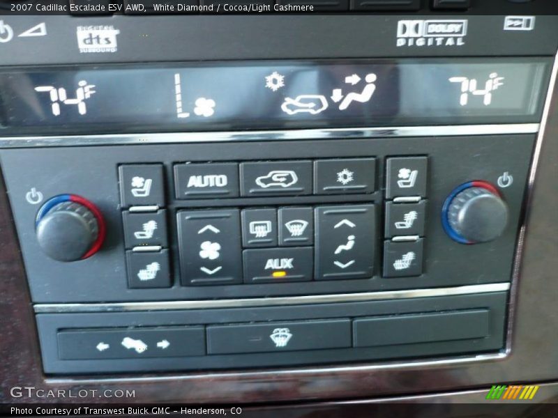 White Diamond / Cocoa/Light Cashmere 2007 Cadillac Escalade ESV AWD