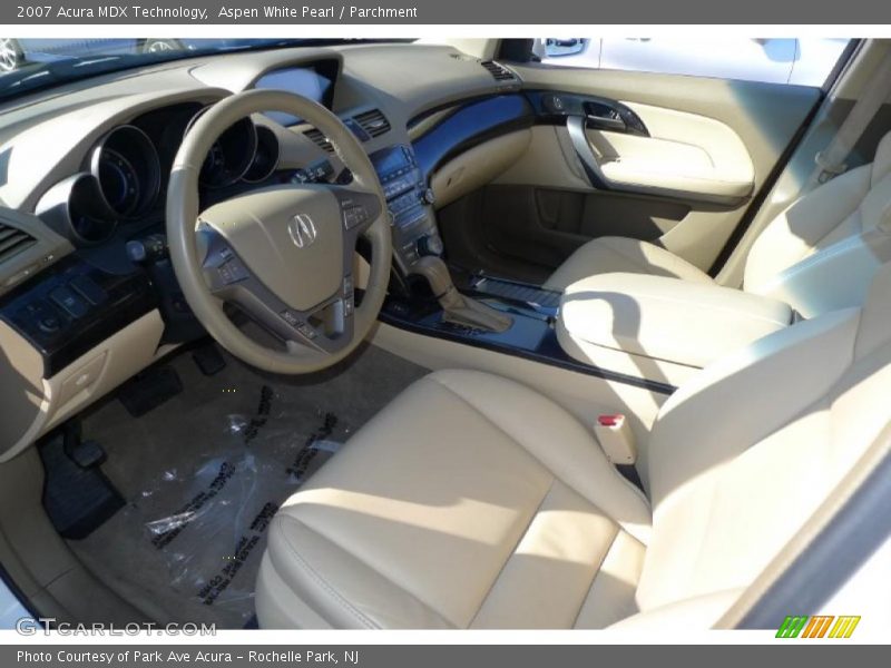Aspen White Pearl / Parchment 2007 Acura MDX Technology