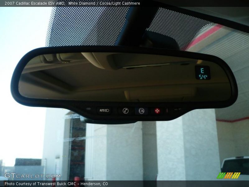 White Diamond / Cocoa/Light Cashmere 2007 Cadillac Escalade ESV AWD