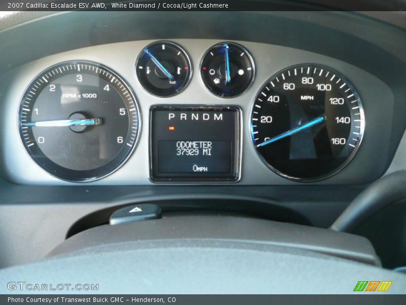 White Diamond / Cocoa/Light Cashmere 2007 Cadillac Escalade ESV AWD