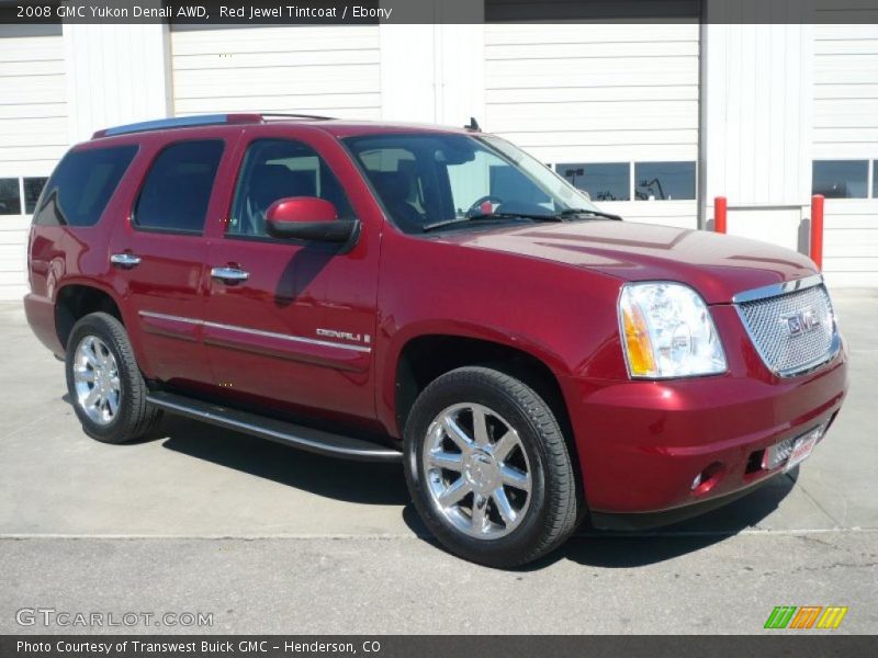 Red Jewel Tintcoat / Ebony 2008 GMC Yukon Denali AWD