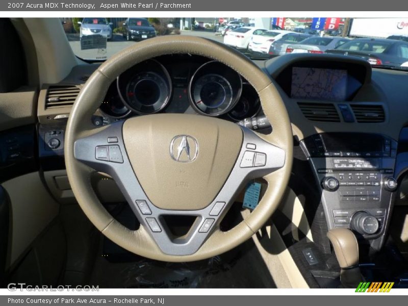 Aspen White Pearl / Parchment 2007 Acura MDX Technology