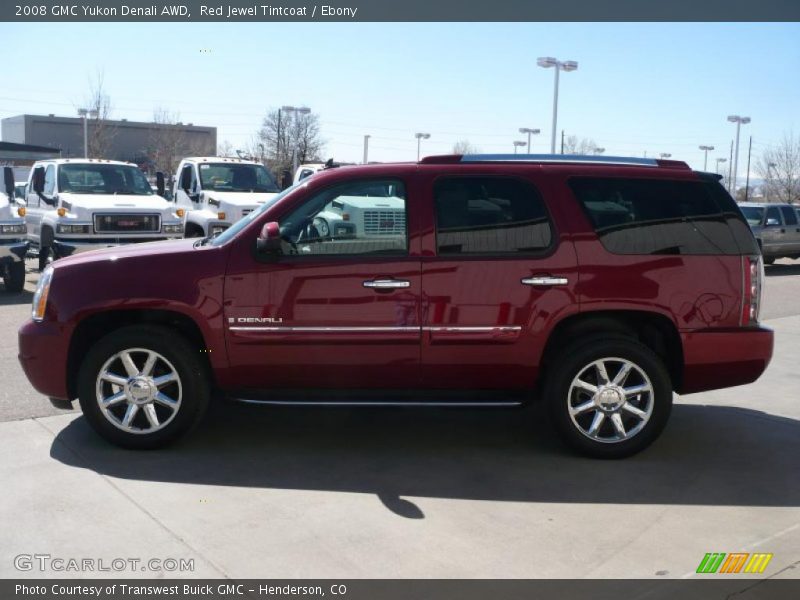 Red Jewel Tintcoat / Ebony 2008 GMC Yukon Denali AWD