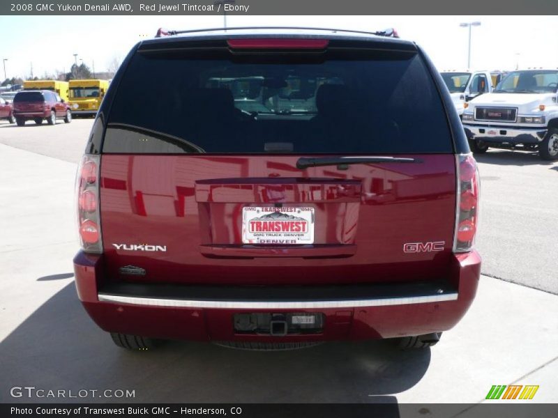 Red Jewel Tintcoat / Ebony 2008 GMC Yukon Denali AWD