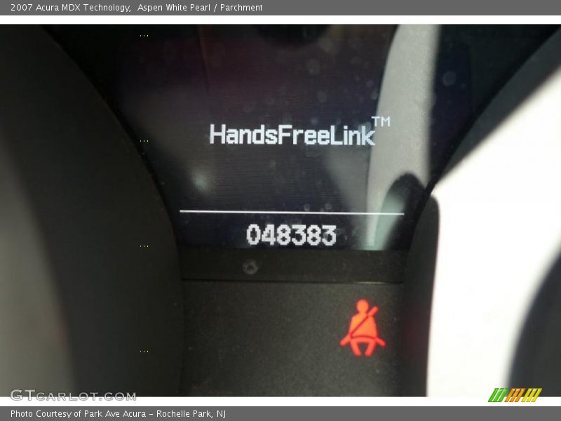 Aspen White Pearl / Parchment 2007 Acura MDX Technology
