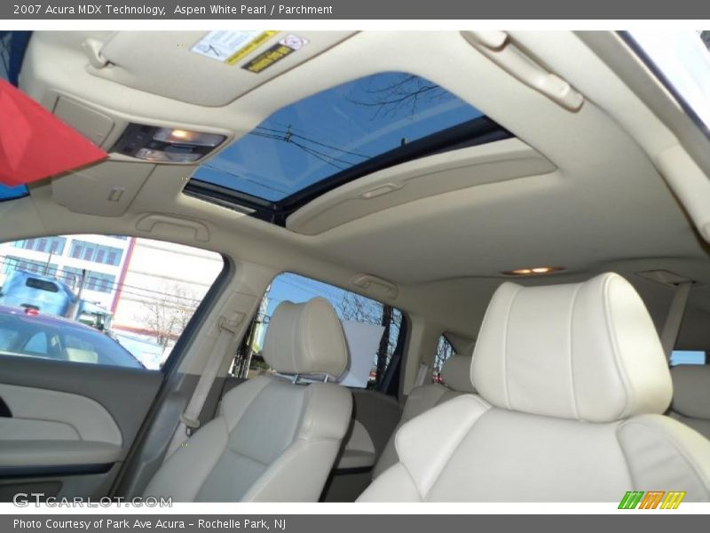 Aspen White Pearl / Parchment 2007 Acura MDX Technology