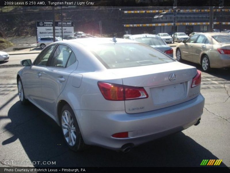 Tungsten Pearl / Light Gray 2009 Lexus IS 250 AWD